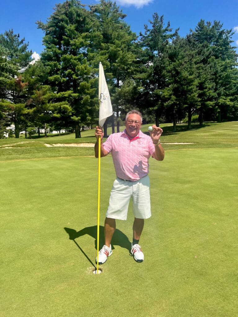 Winner of the hole-in-one contest.